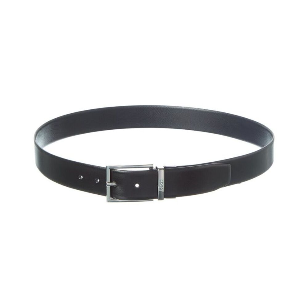 Hugo Boss Otano Leather Belt, Black